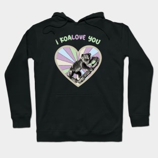 I koalove you - a retro vintage design Hoodie